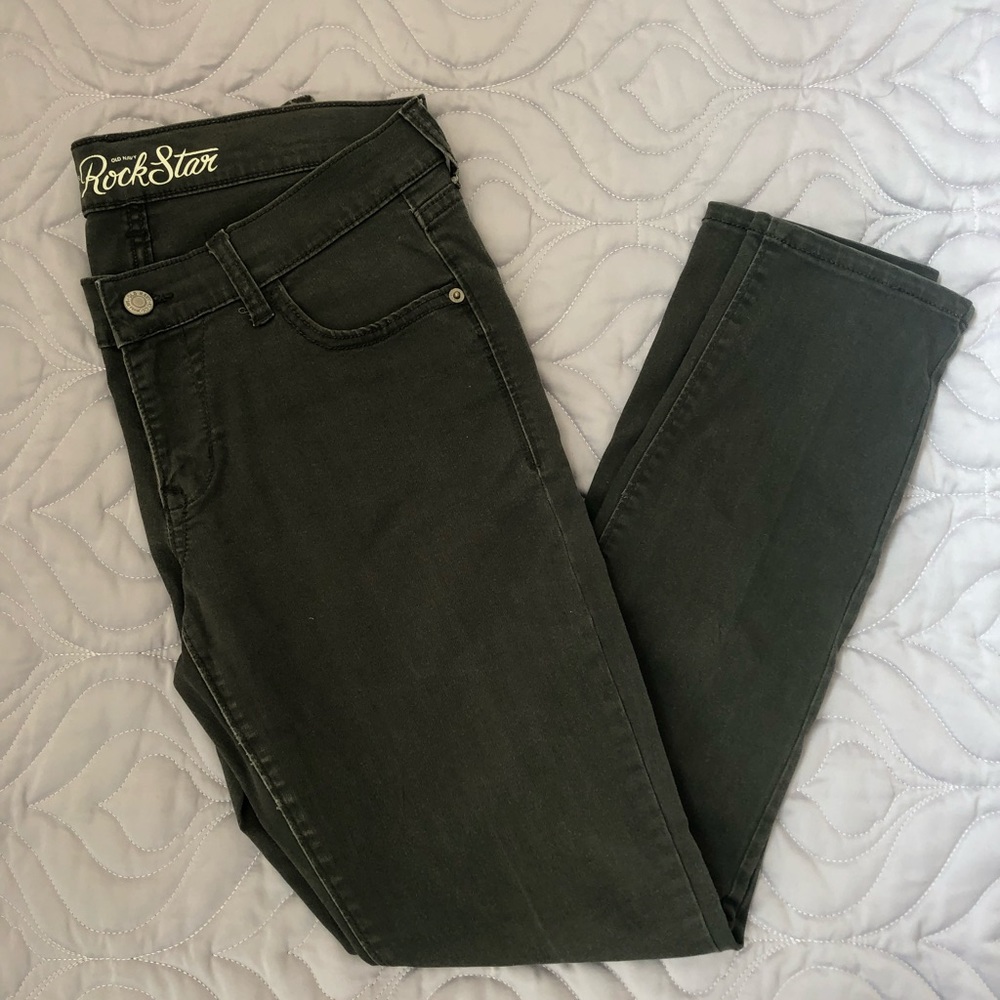 Old Navy Green Skinny Jeans